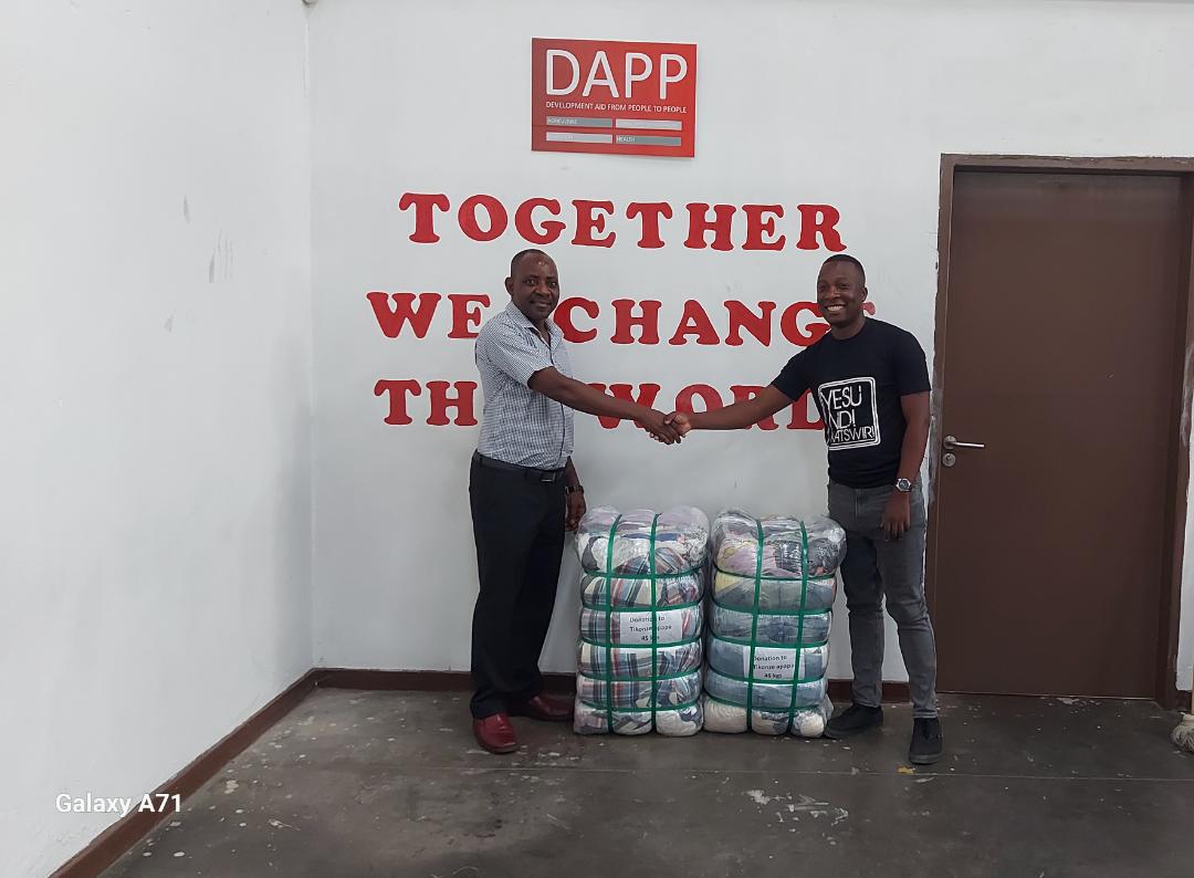 DAPP Donates Bales of Clothing to Tikonze Apapa for Designer Upcycling Initiative
